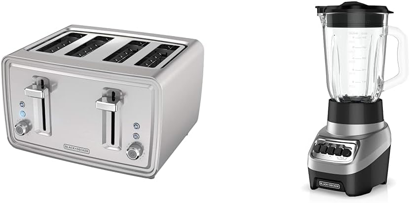 BLACK+DECKER 4-Slice Toaster with Dual Shade Controls
