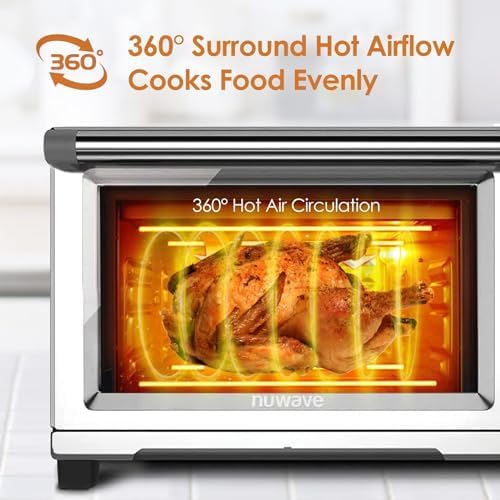 Nuwave Bravo 30 QT Smart Air Fryer Toaster Oven, 2026 New Convection System