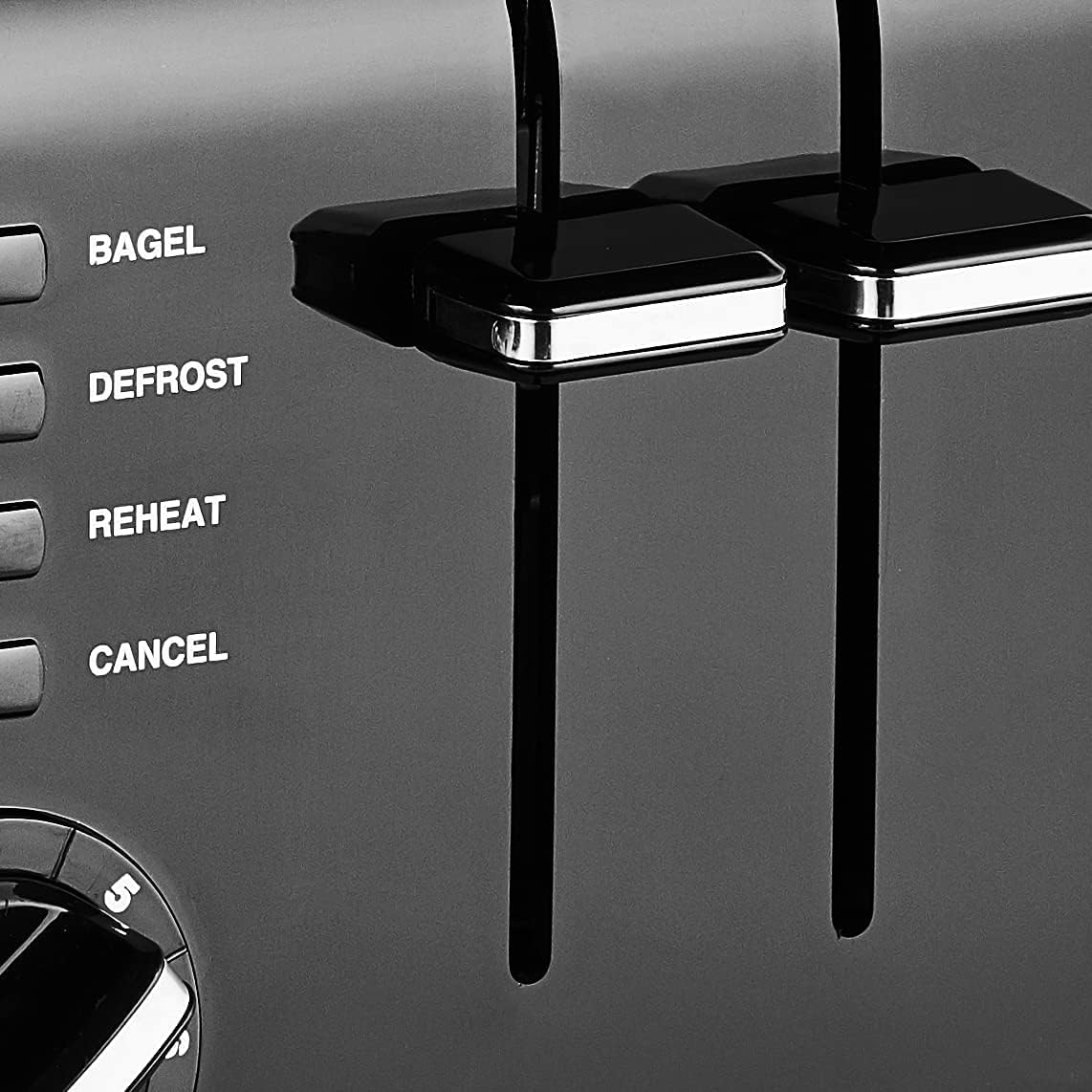 Cuisinart Toaster, 1.5" Wide Slots, 7 Setting Dial, 4-Slice Capacity