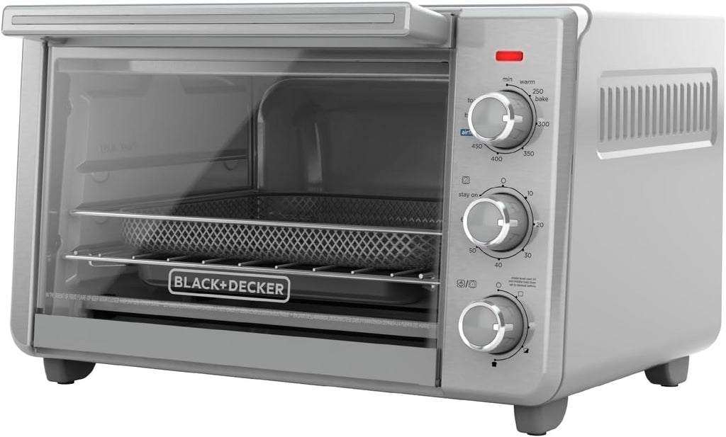 BLACK+DECKER 6-Slice Air Fry Toaster Oven, 5-in-1 Countertop Oven