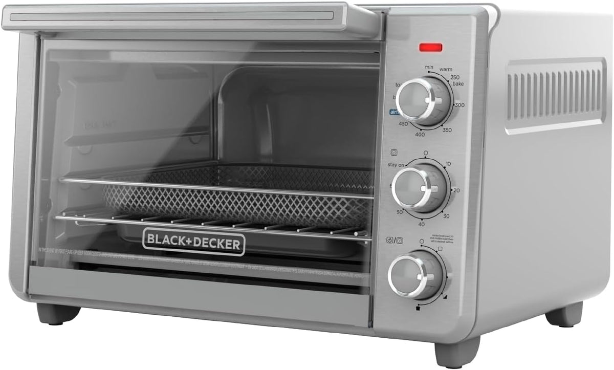 BLACK+DECKER 6-Slice Air Fry Toaster Oven, 5-in-1 Countertop Oven