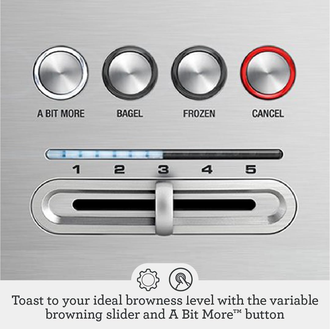 Breville BTA720XL Bit More Toaster, 2 Slice, Brushed Stainless Steel