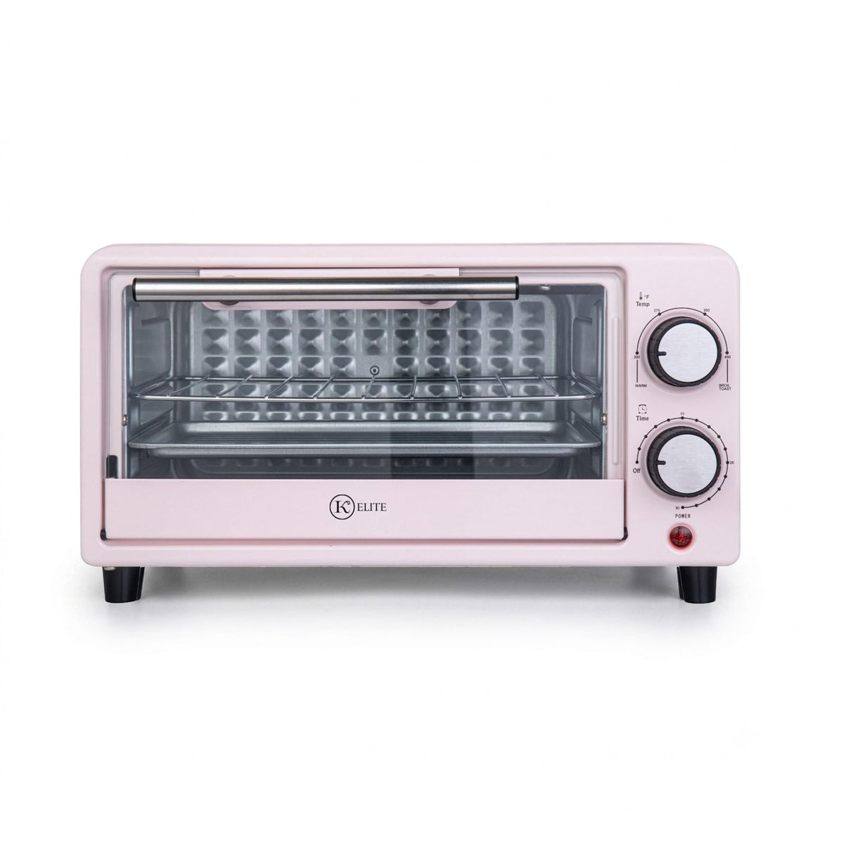 Kitchen Elite Toaster Oven, Compact Countertop Cooking Appliance, White