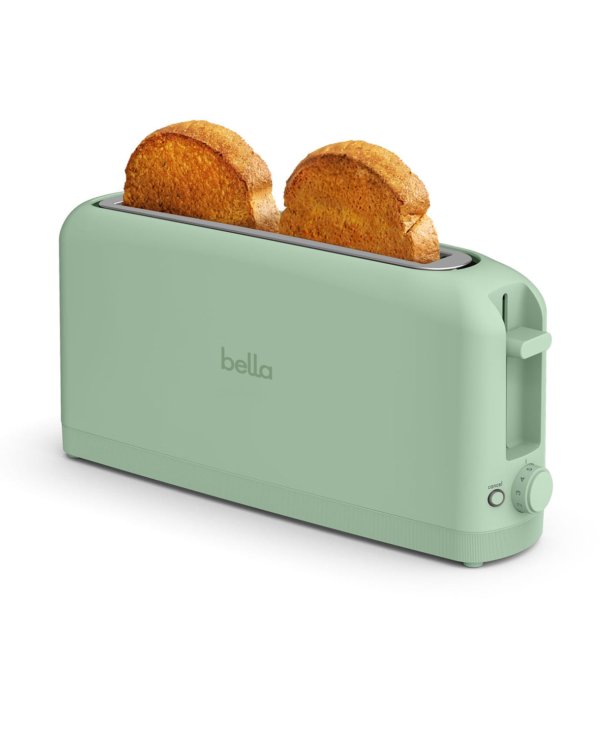 bella Fits-Anywhere™ 2-Slice Slim Toaster, Long Slot & Extra Wide, Oatmilk