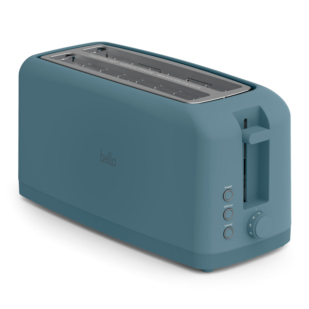 bella Fits-Anywhere™ 2-Slice Slim Toaster, Long Slot & Extra Wide, Oatmilk