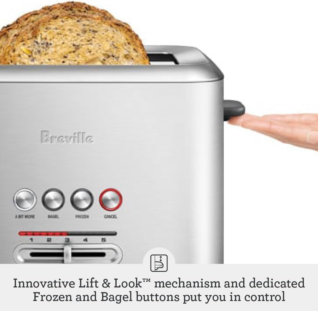 Breville BTA720XL Bit More Toaster, 2 Slice, Brushed Stainless Steel