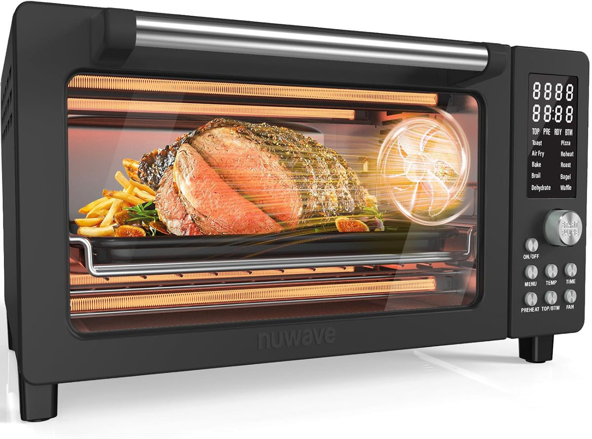 Nuwave Bravo Pro Smart Air Fryer Toaster Oven Countertop Combo