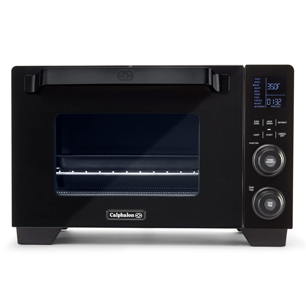 Calphalon Air Fryer Oven, 11-in-1 Toaster Oven Air Fryer Combo, Cool Touch Exterior, 26.4 QT/25 L, Fits 12" Pizza, Stainless Steel