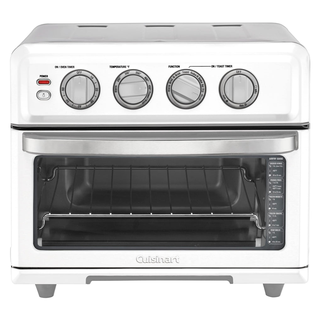 Cuisinart Air Fryer Toaster Oven, 1800W, 8-in-1 with Air Fry, Convection, Broil & Warm, 0.6 Cubic Feet, 60-Minute Timer, TOA-70NAS, Stainless Steel