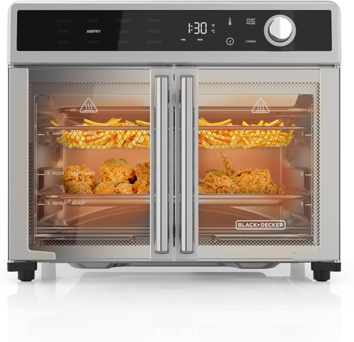 BLACK+DECKER 12-in-1 Crisp 'N Bake Air Fryer Toaster Oven