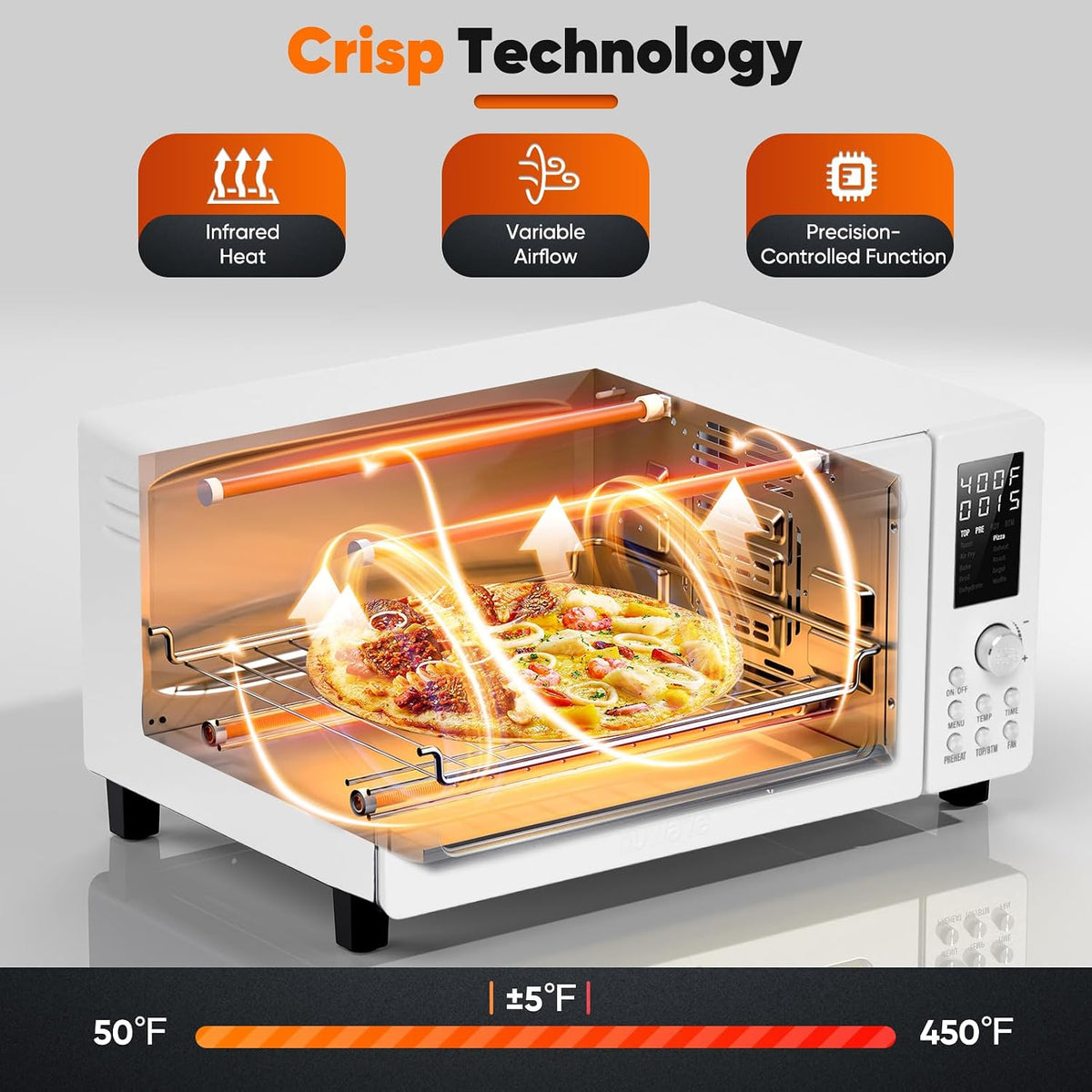 Nuwave Bravo Pro Convection Air Fryer Toaster Oven Combo