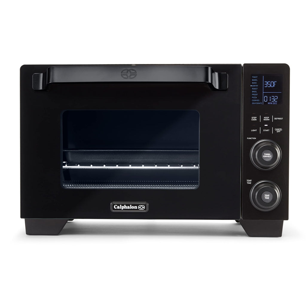 Calphalon Air Fryer Oven, 11-in-1 Toaster Oven Air Fryer Combo, Cool Touch Exterior, 26.4 QT/25 L, Fits 12" Pizza, Stainless Steel