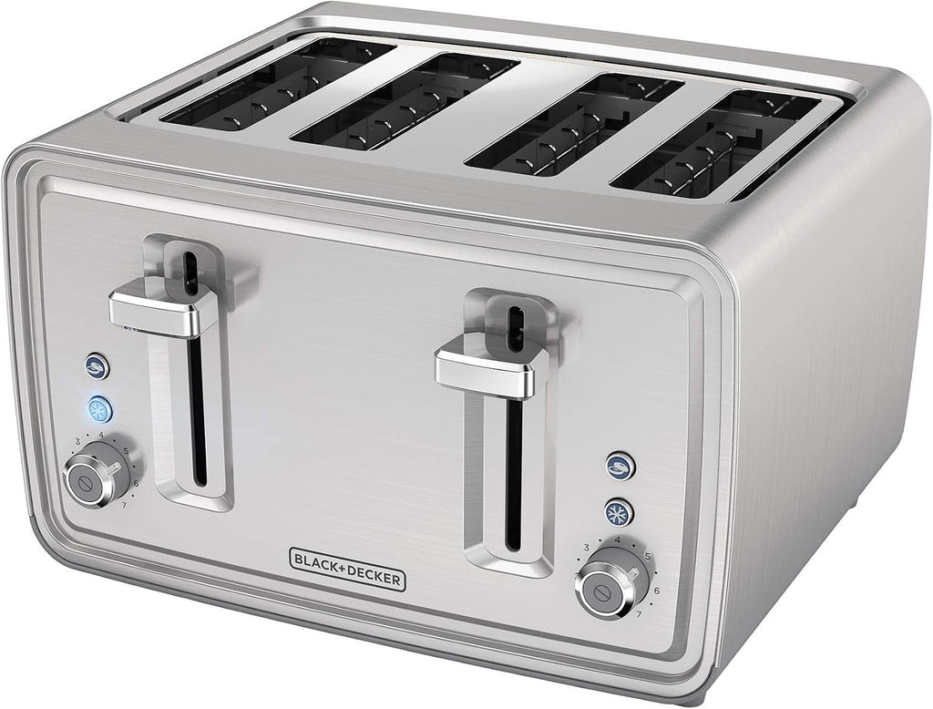 BLACK+DECKER 4-Slice Toaster with Dual Shade Controls