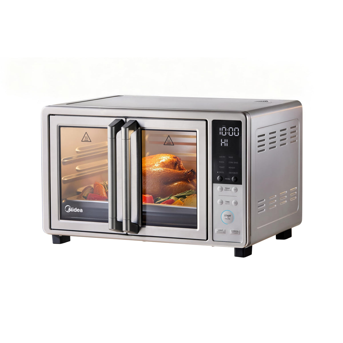 Midea Flexify Slim 8-in-1 French Door Toaster Oven Air Fryer Combo, 25QT
