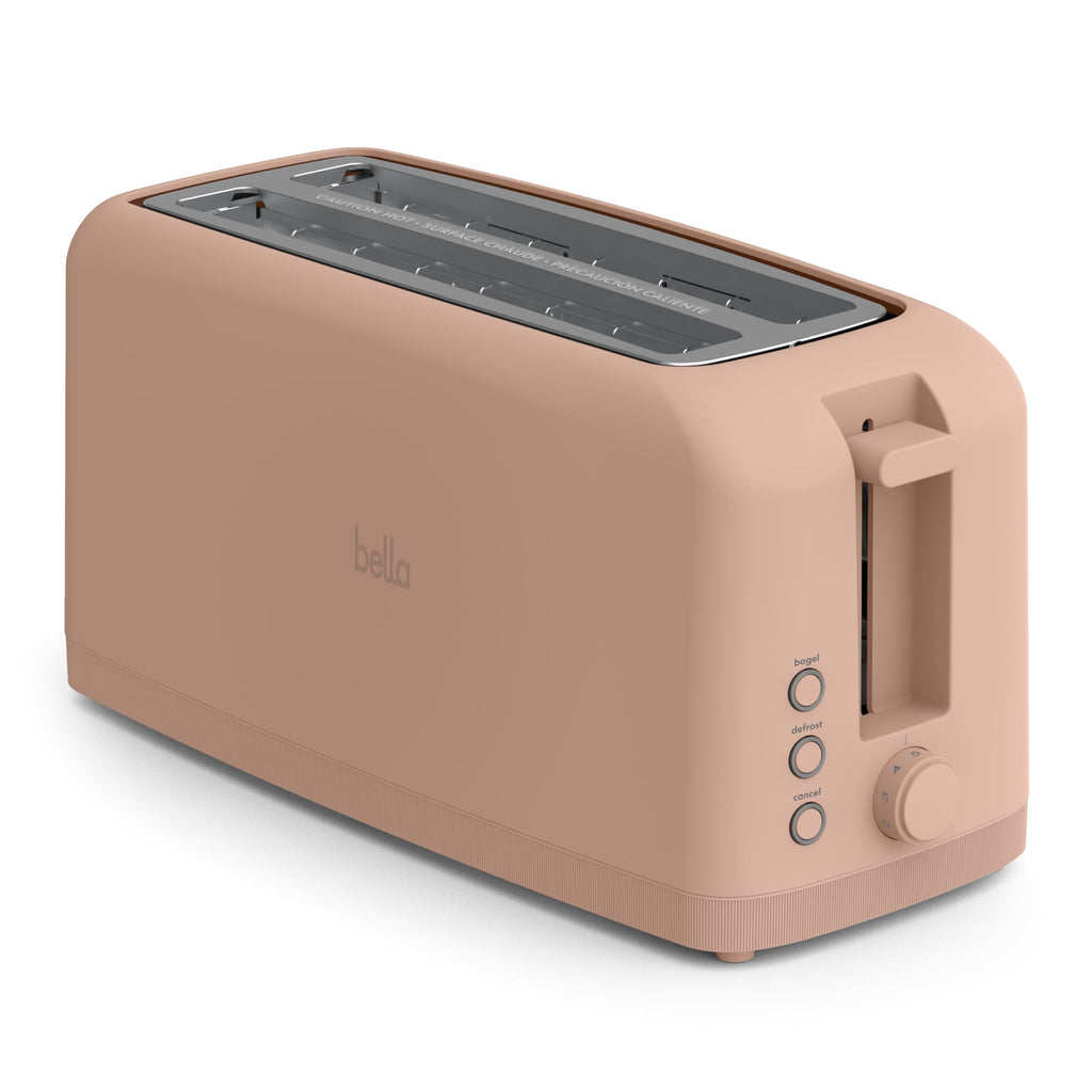 bella Fits-Anywhere™ 2-Slice Slim Toaster, Long Slot & Extra Wide, Oatmilk