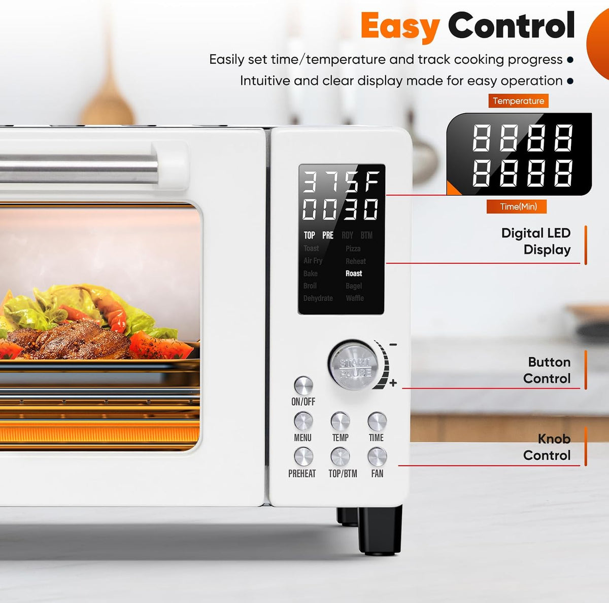 Nuwave Bravo Pro Convection Air Fryer Toaster Oven Combo