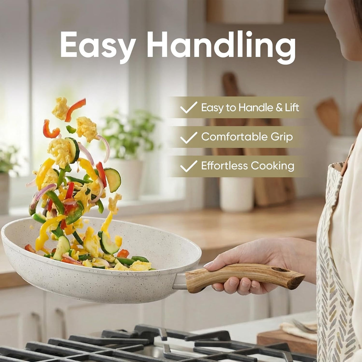 37Pcs Pots and Pans Set Non Stick,Ceramic Cookware Set with Bakeware