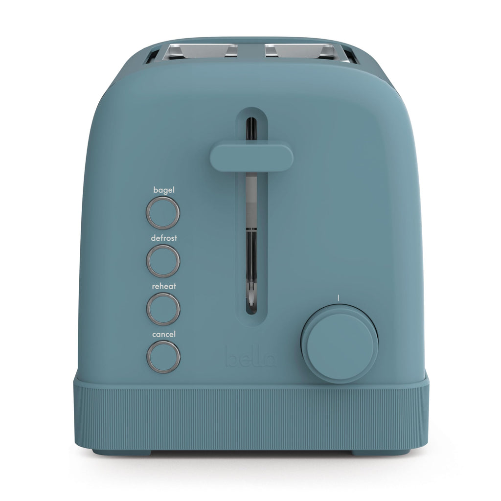 bella 2-Slice Toaster with Extra Wide Slots and 6-Shade Control, Oatmilk