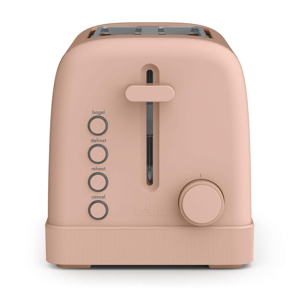 bella 2-Slice Toaster with Extra Wide Slots and 6-Shade Control, Oatmilk