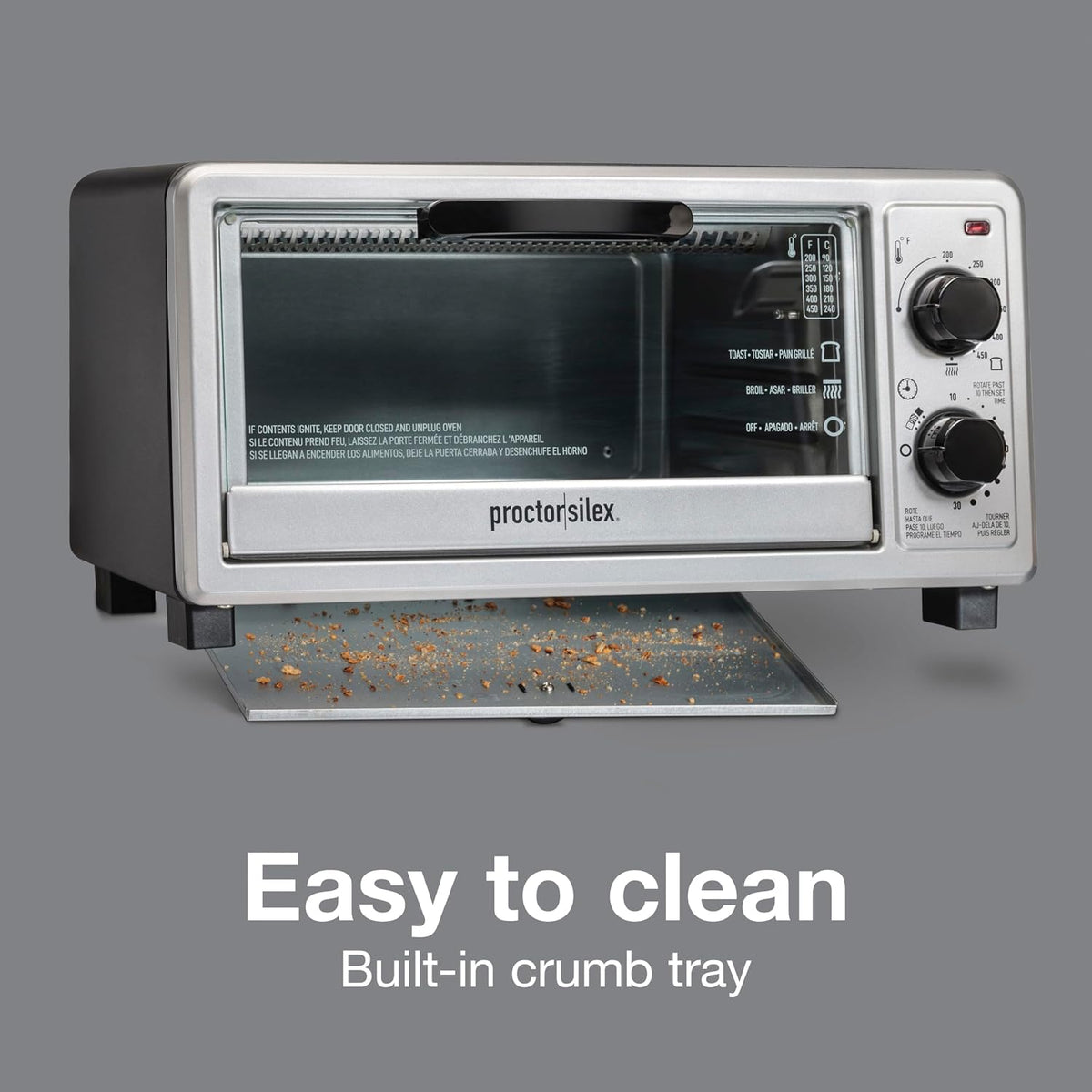 Proctor Silex 4 Slice Countertop Toaster Oven