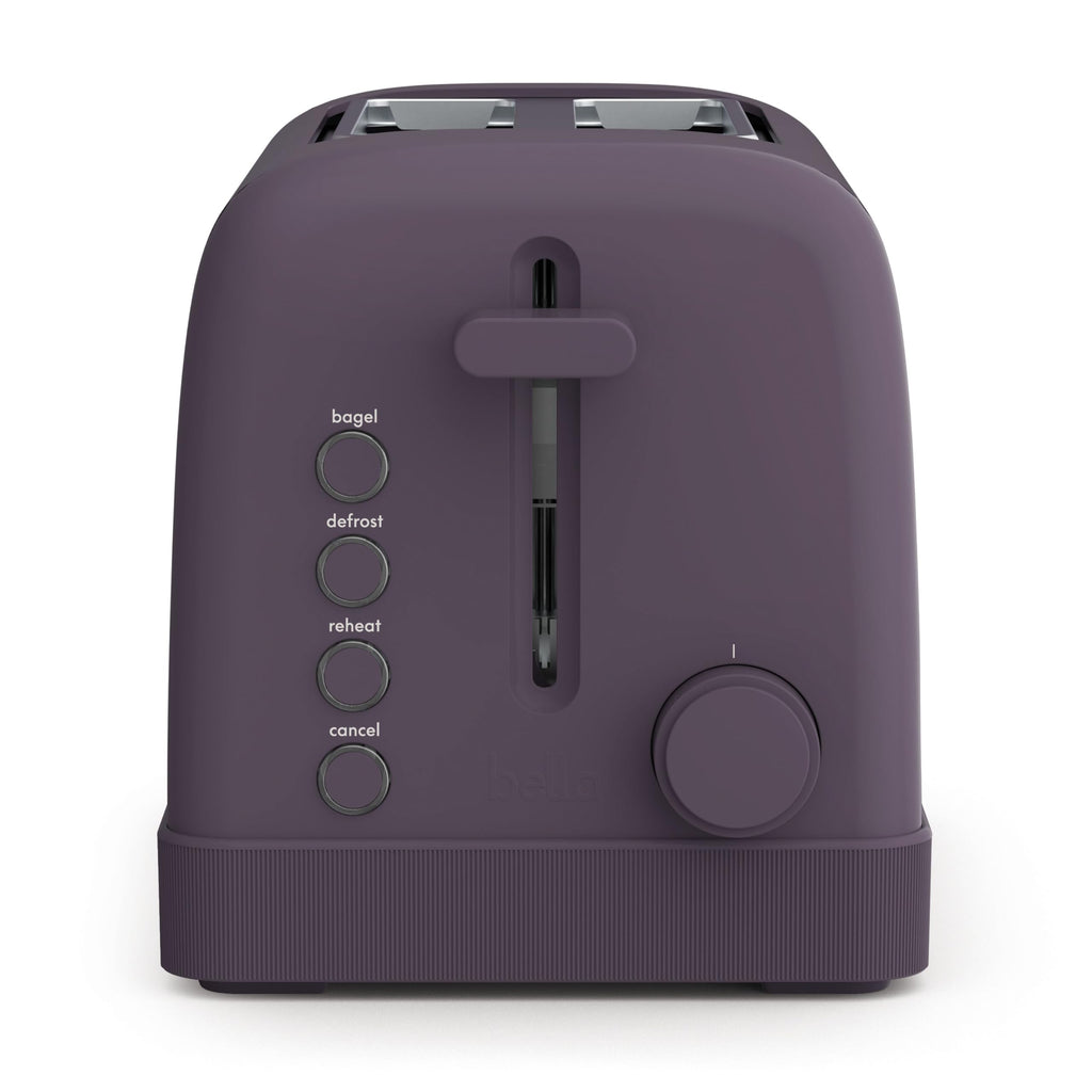 bella 2-Slice Toaster with Extra Wide Slots and 6-Shade Control, Oatmilk