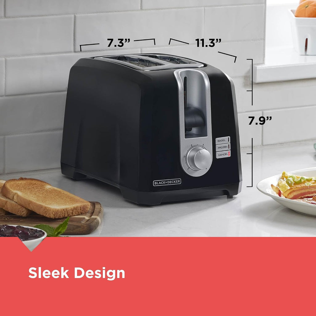 BLACK+DECKER 2-Slice Toaster with Extra-Wide Slots
