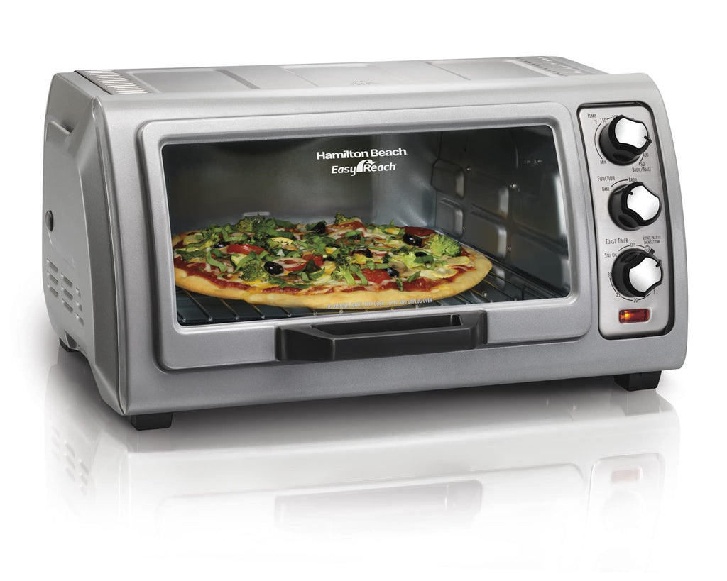 Hamilton Beach Easy Reach 6 Slice Countertop Convection Toaster Oven