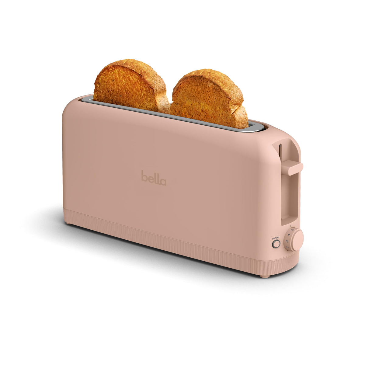 bella Fits-Anywhere™ 2-Slice Slim Toaster, Long Slot & Extra Wide, Oatmilk