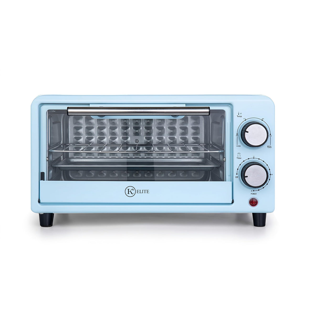 Kitchen Elite Toaster Oven, Compact Countertop Cooking Appliance, White