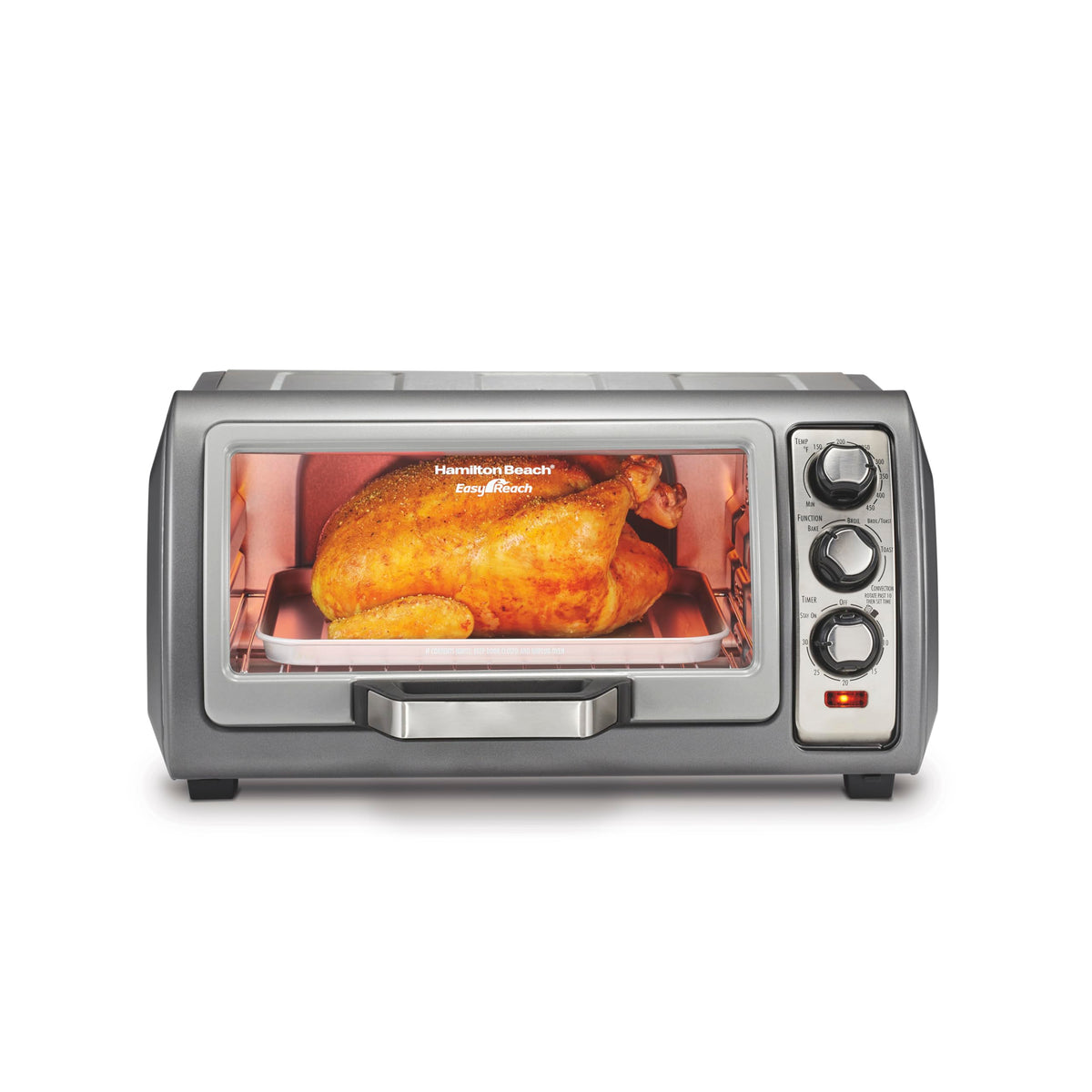 Hamilton Beach Easy Reach 6 Slice Countertop Convection Toaster Oven