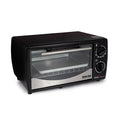 Better Chef Basic Toaster Oven | 4-Slice | 60-Minute Timer | Slide Out Rack | Bake Tray | Broil (Red)