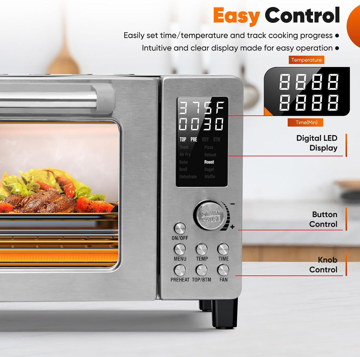 Nuwave Bravo Pro Convection Air Fryer Toaster Oven Combo