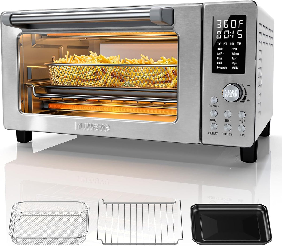 Nuwave Bravo Pro Convection Air Fryer Toaster Oven Combo