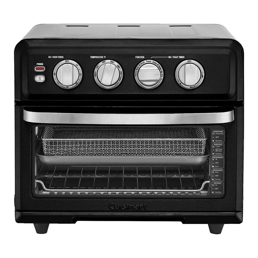 Cuisinart Air Fryer Toaster Oven, 1800W, 8-in-1 with Air Fry, Convection, Broil & Warm, 0.6 Cubic Feet, 60-Minute Timer, TOA-70NAS, Stainless Steel