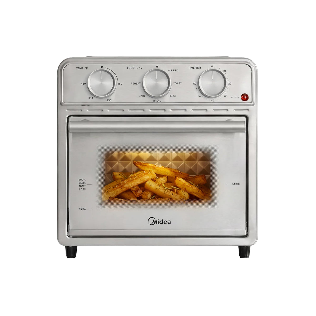 Midea Neo Air Fryer Toaster Oven Combo, 12.7 Quarts, Stainless Steel
