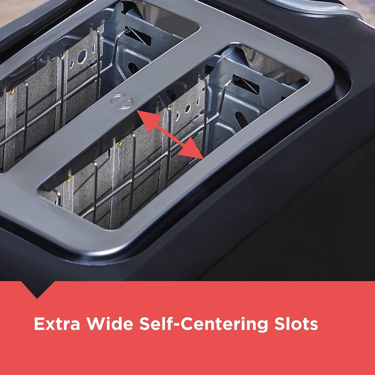 BLACK+DECKER 2-Slice Toaster with Extra-Wide Slots