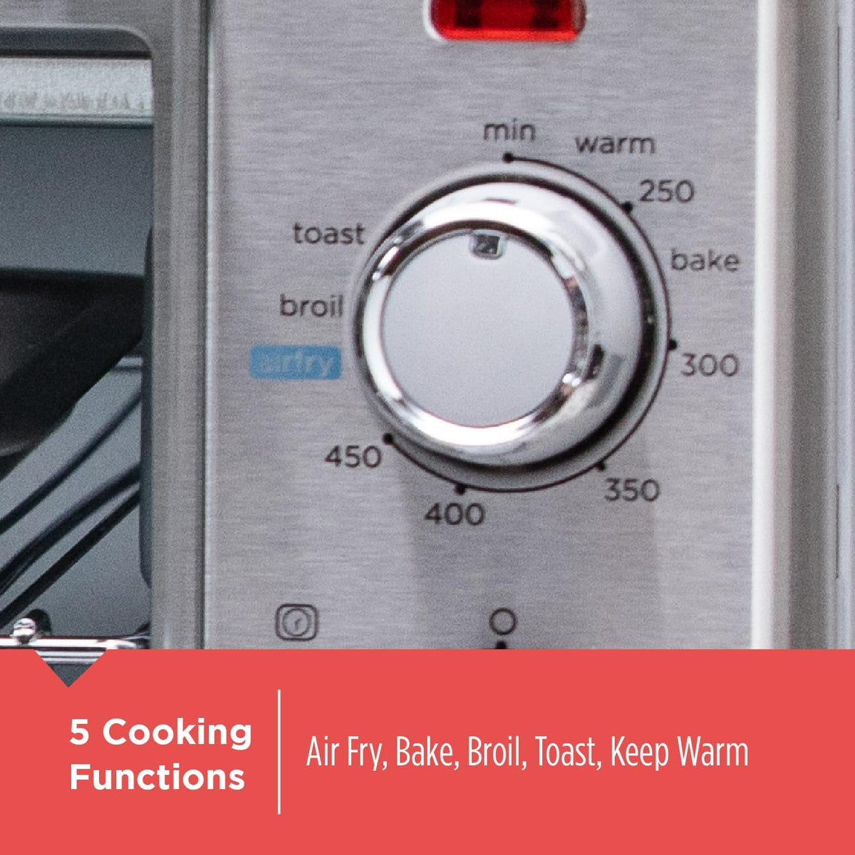 BLACK+DECKER 6-Slice Air Fry Toaster Oven, 5-in-1 Countertop Oven