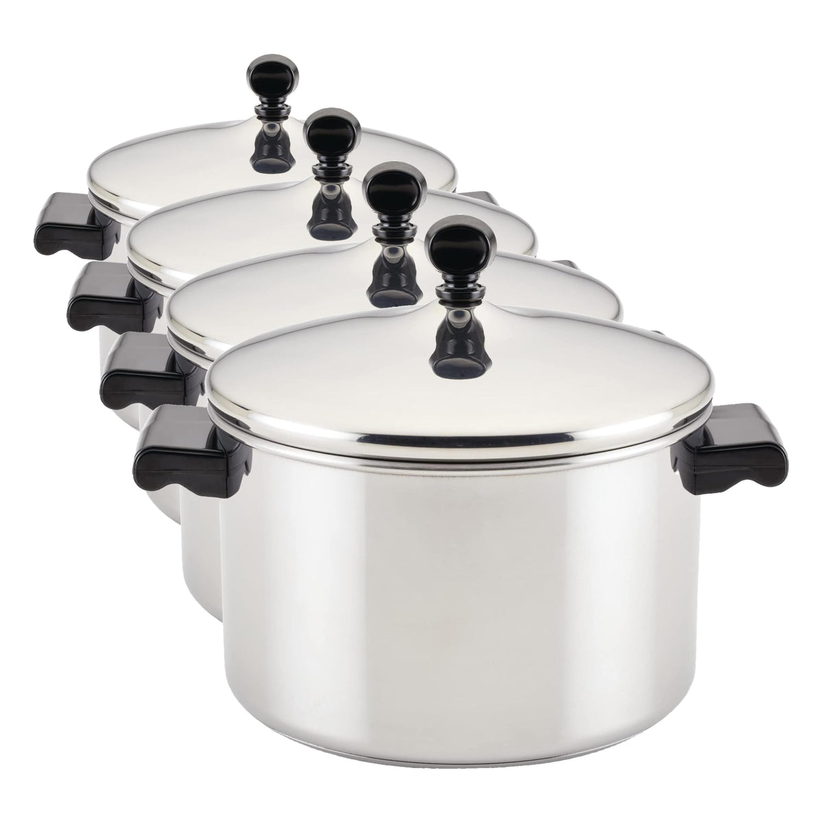 Farberware Classic Series Stainless Steel Pots and Pans Set, 15-Piece