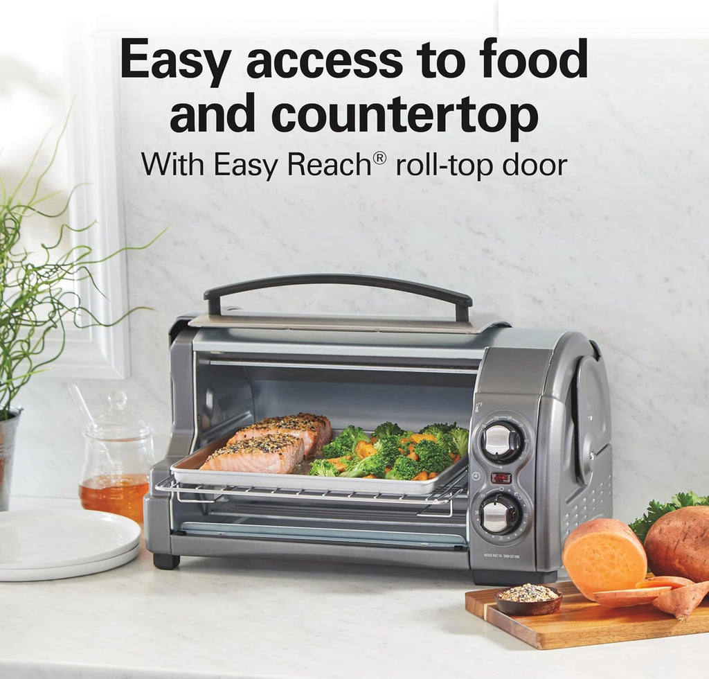 Hamilton Beach Easy Reach 4 Slice Countertop Toaster Oven