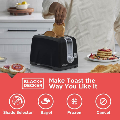 BLACK+DECKER 2-Slice Toaster with Extra-Wide Slots