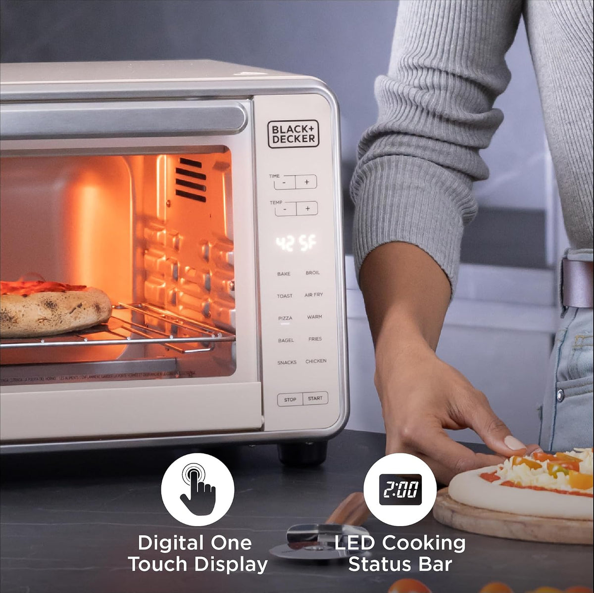 BLACK+DECKER Crisp 'N Bake Pro 6-Slice Digital Air Fry Oven