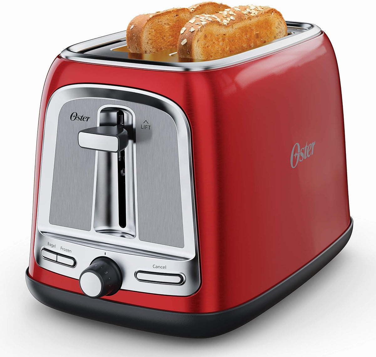 Oster® 2-Slice Toaster with Advanced Toast Technology Candy Apple Red