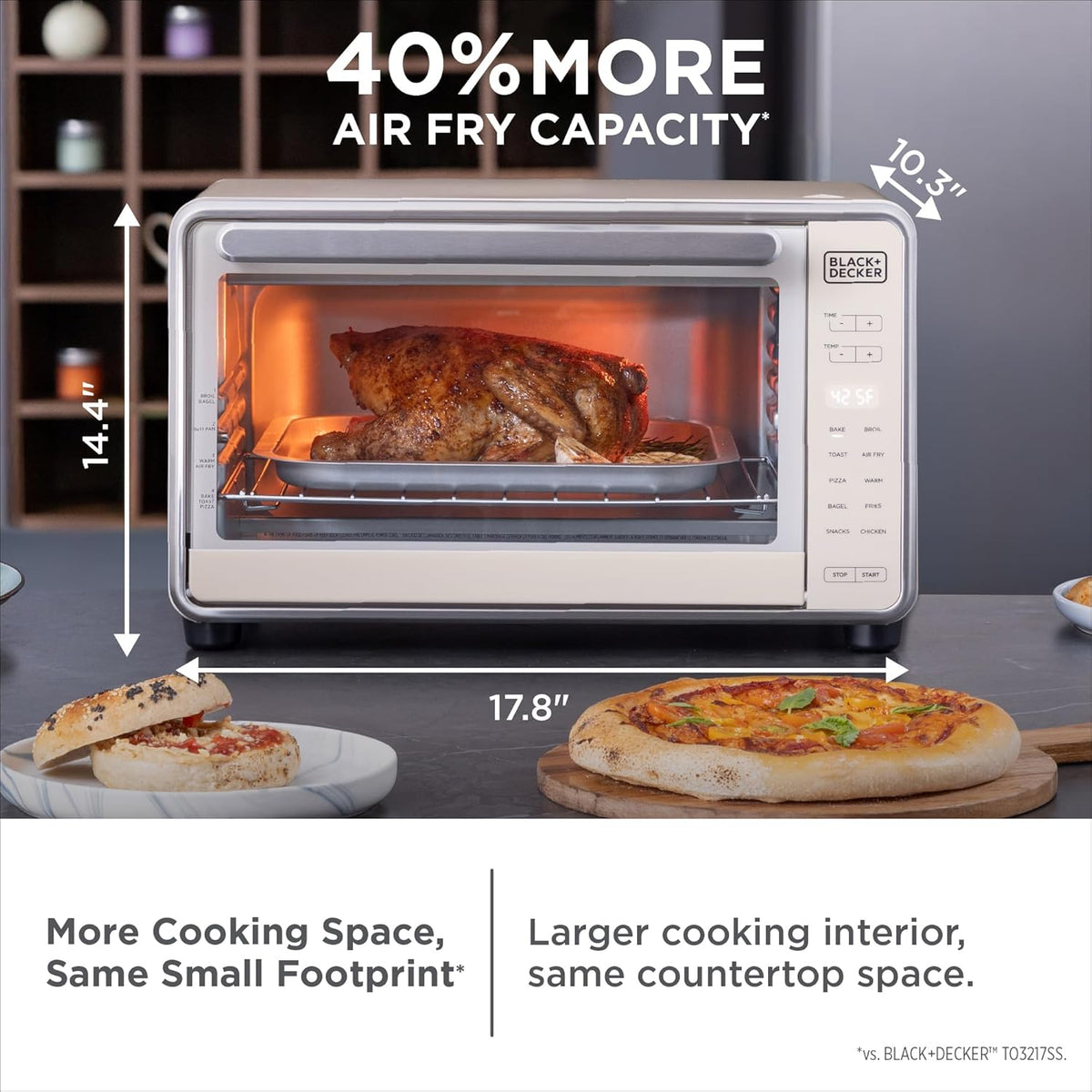 BLACK+DECKER Crisp 'N Bake Pro 6-Slice Digital Air Fry Oven