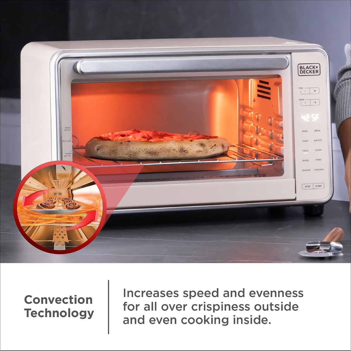 BLACK+DECKER Crisp 'N Bake Pro 6-Slice Digital Air Fry Oven