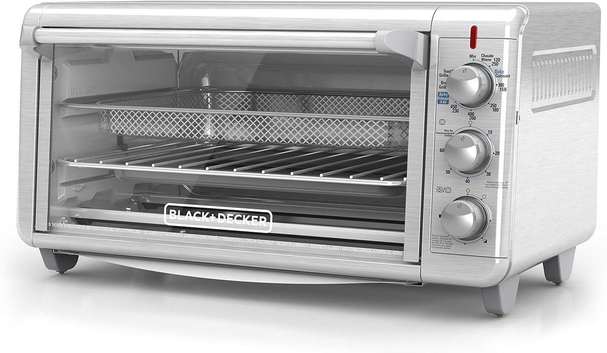 BLACK+DECKER XL 8-Slice Air Fry Toaster Oven, 5-in-1