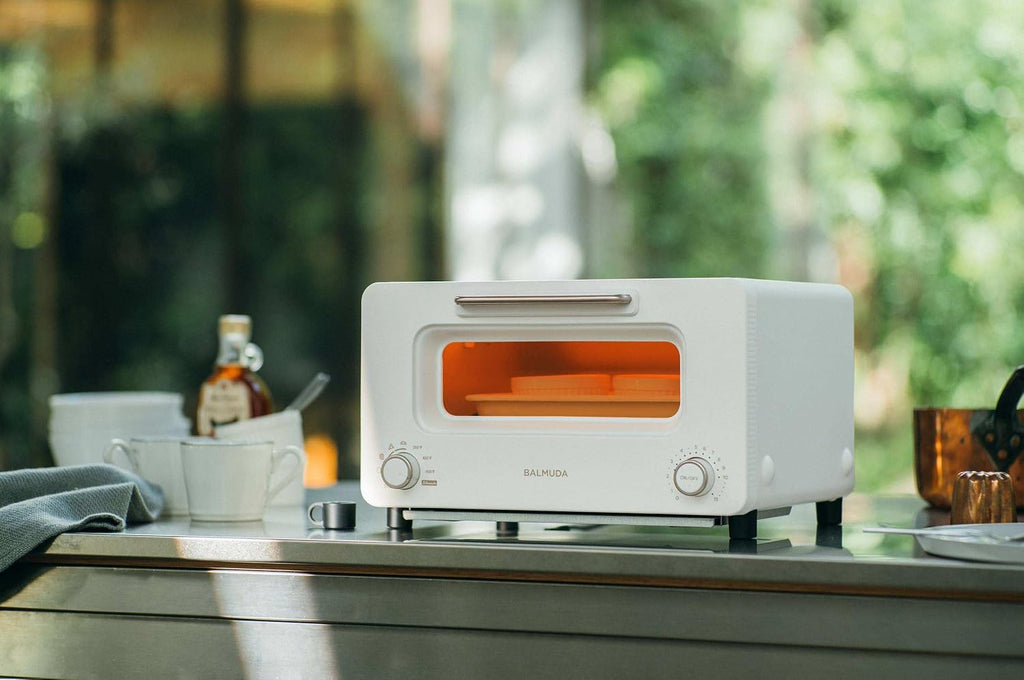 BALMUDA The Toaster Pro | Steam Oven Toaster | Compact 14.1″W × 12.6″D × 8.2″H | 6 Modes: Shokupan, Golden Toast, Pizza, Croissant, Oven, Salamander Grill | (Baking Tray Sold Separately) | Off-white