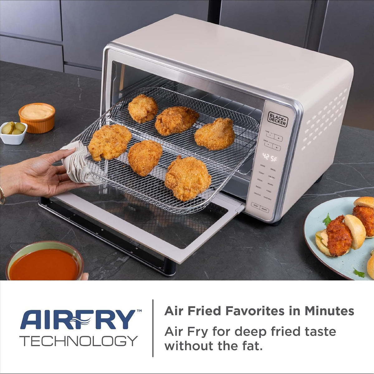 BLACK+DECKER Crisp 'N Bake Pro 6-Slice Digital Air Fry Oven