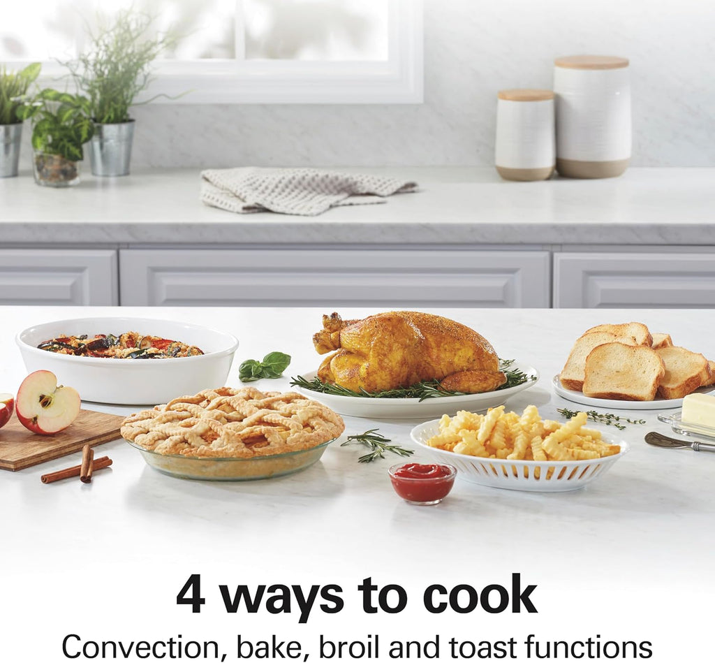 Hamilton Beach Easy Reach 6 Slice Countertop Convection Toaster Oven