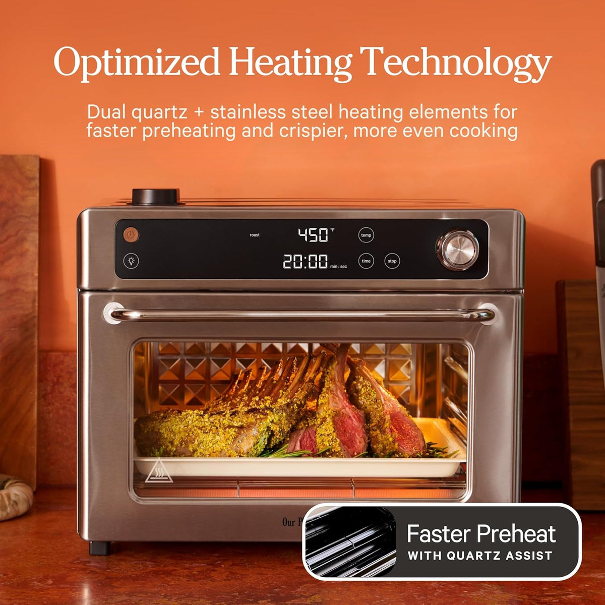 Our Place Wonder Oven Pro, 8-in-1 Digital Air Fryer Oven, 3-Rack, 32 Qt