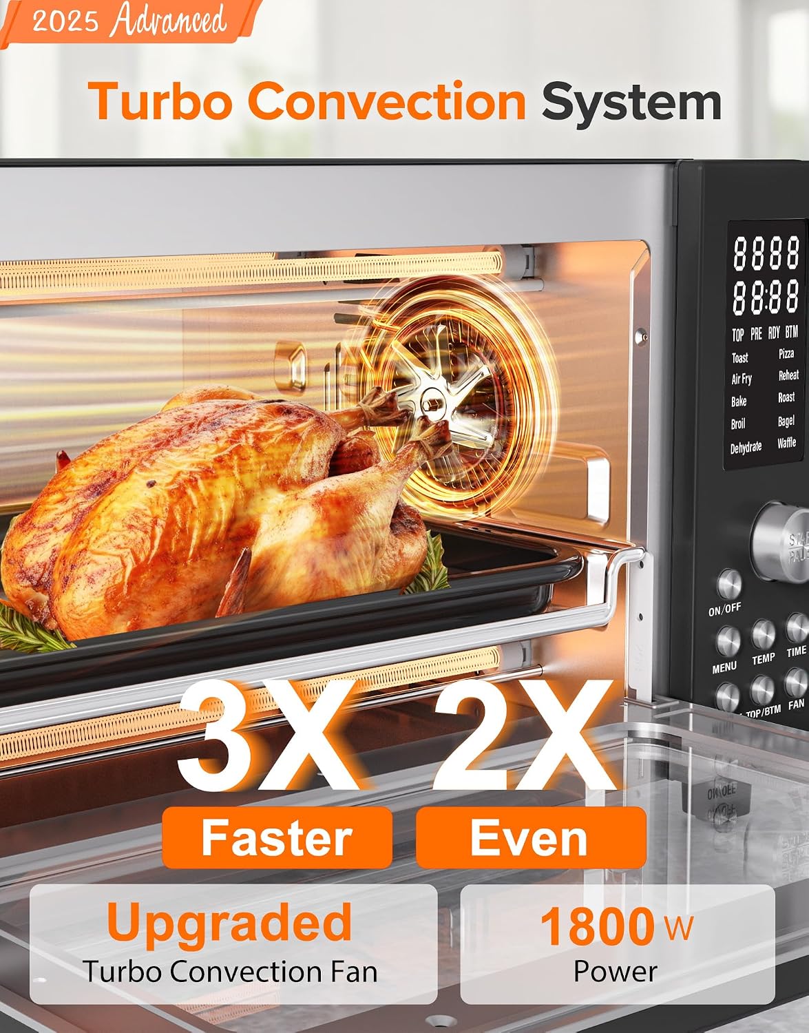 Nuwave Bravo Pro Smart Air Fryer Toaster Oven Countertop Combo